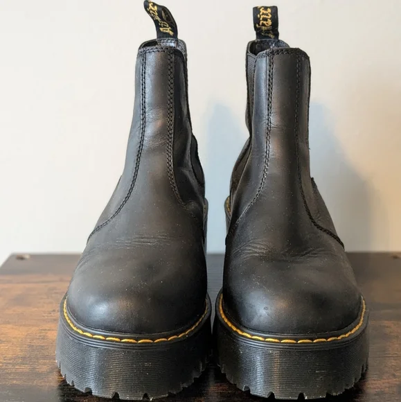 Dr. Martens Rometty Heeled Platform Chelsea Boots - Picture 9 of 13